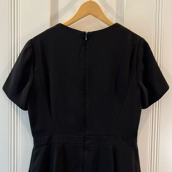 Anne Valerie Hash Women’s EU 42 US 8 Black Deconstructed Midi Dress Zipper - Picture 6 of 11